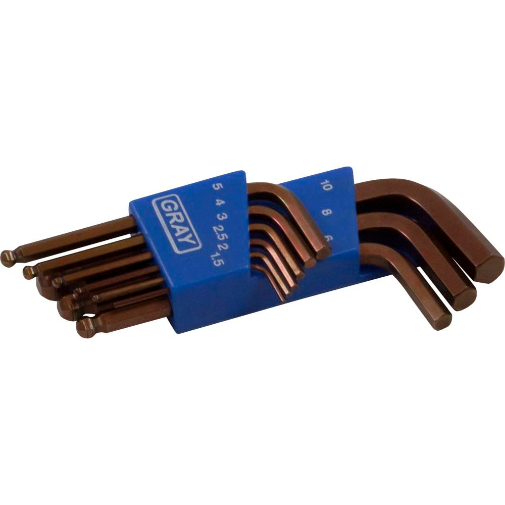 Hex Key Ballend Short - 9 PC Metric