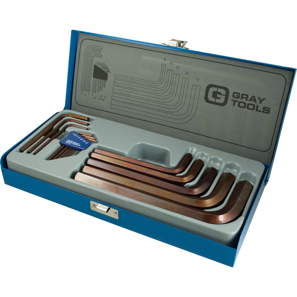 Hex Key Set - Metric, Short Arm, 15 Pieces