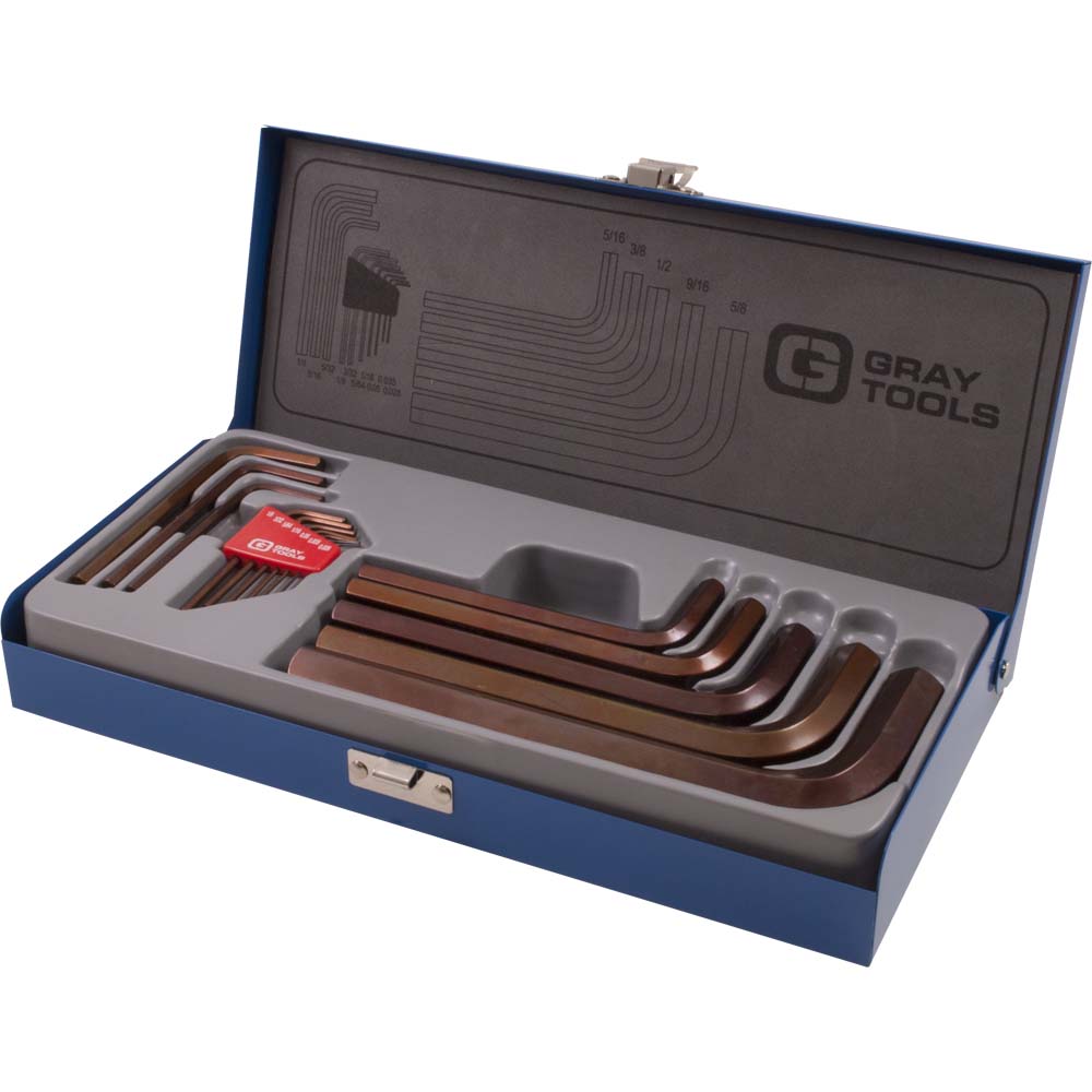Hex Key Set SAE Short Arm 15 Pieces
