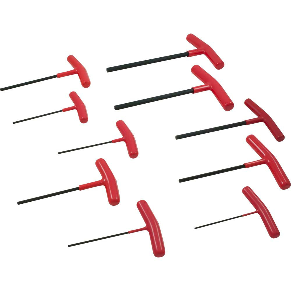 Hex Key T-Handle - 10 PCS SAE
