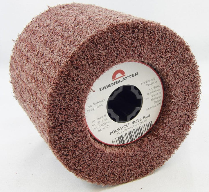 Poli-Fleece Wheel, 115mm x 100mm, Grit 180