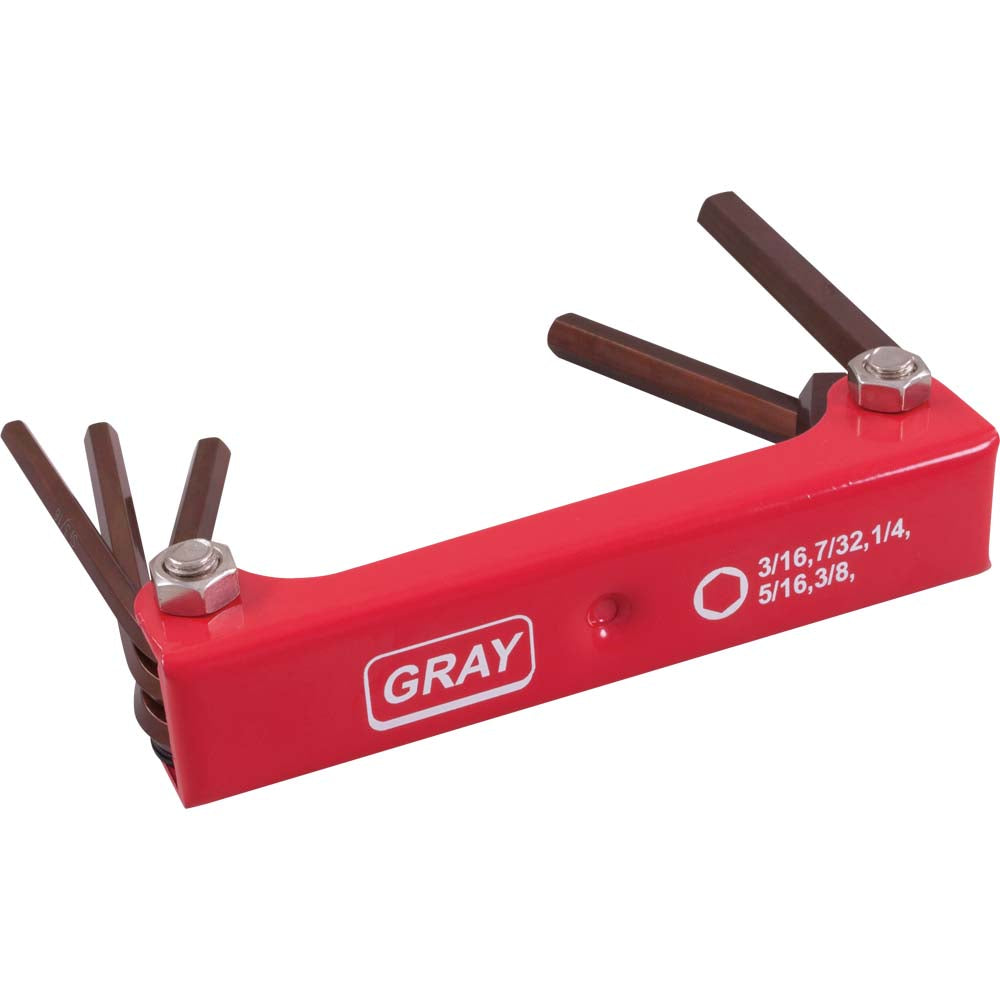5-Piece Long Folding Hex Key Set