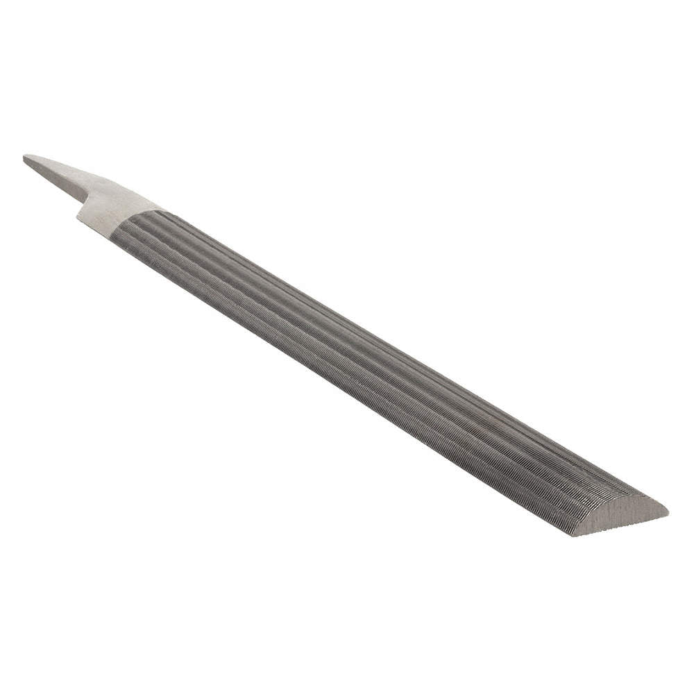 Lime lisse demi-ronde double coupe 10''