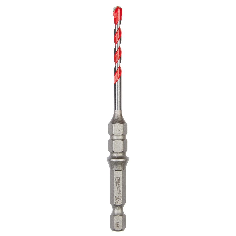Shockwave™ Carbide Hammer Drill Bit For Concrete Screws 5/32" x 4", 3/PK