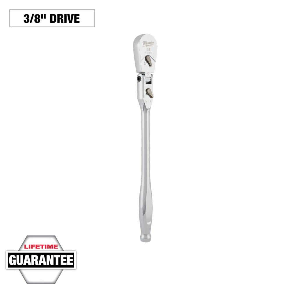 3/8” Drive 12” Flex Head Ratchet