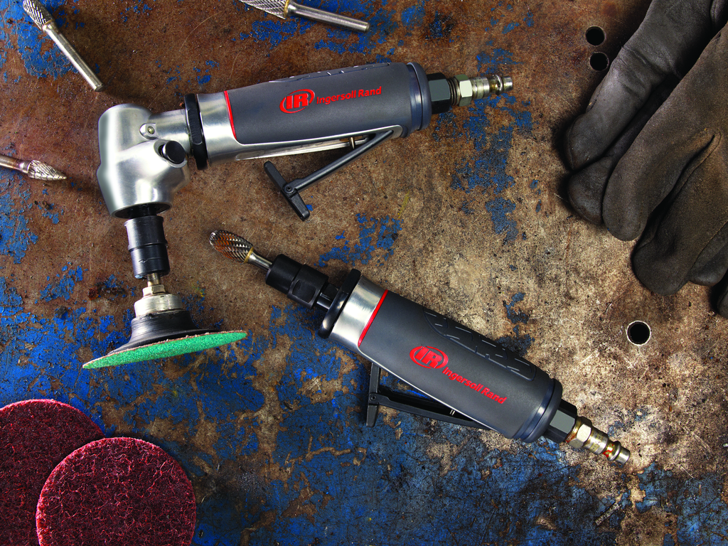 Angle Air Die Grinder 20,000 RPM 0.4 HP 1/4" Collet Rear Exhaust