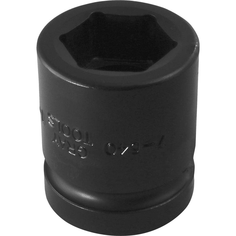 Douille à choc standard à 6 pans de 1 et 1/4 po x 1 po