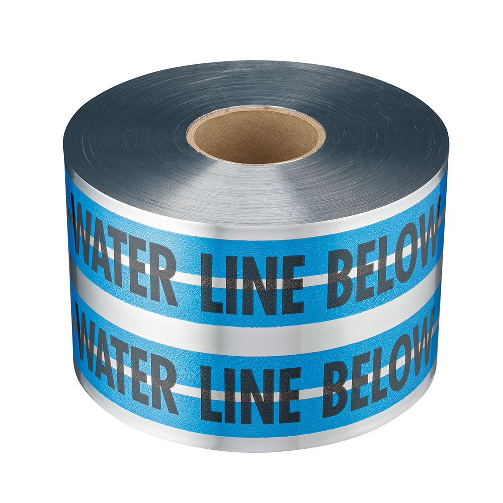 Empire® Magnatec® Premium Detectable Water Line Tape, Blue, 4mil, 6''x 1000', 2/pk