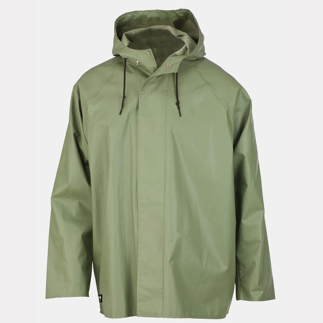 Veste imperméable Engram, vert clair, enduite de PVC, taille XL
