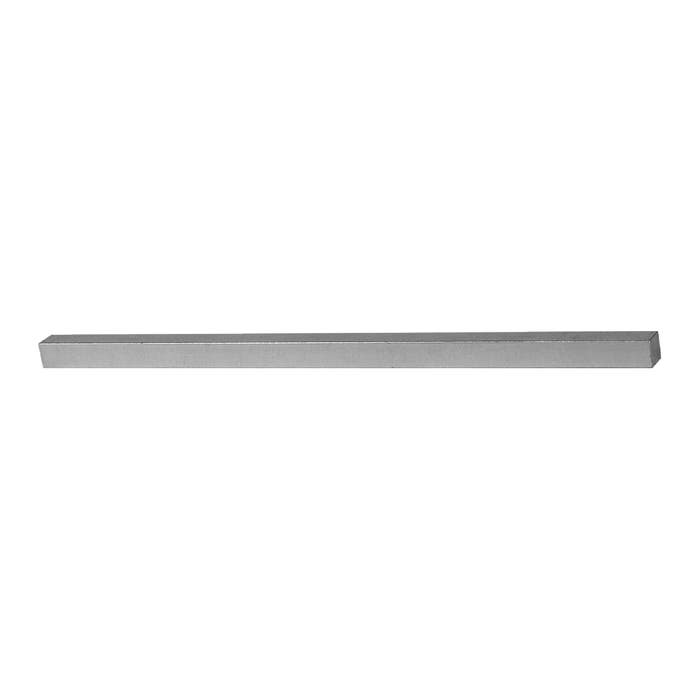 1/4" Width, 12" Length, Zinc Plate Steel Zinc Plated Straight Keystock