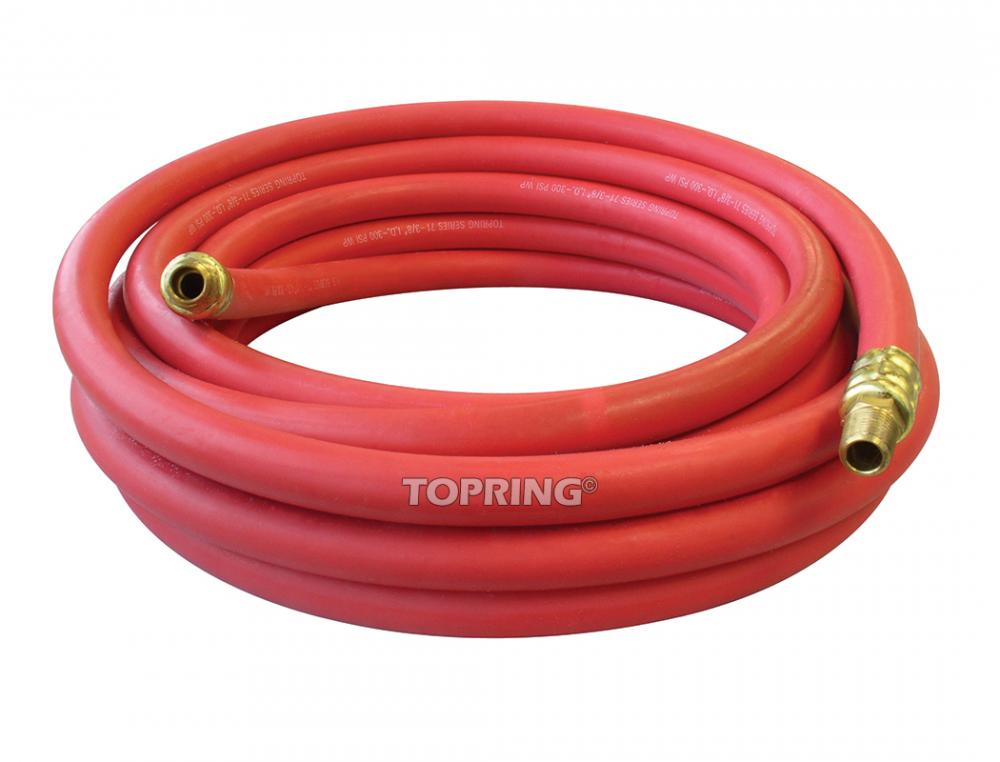 Rubber Hose 1/2 I.D. 15 Feet 1/2 (M) NPT, Airflex Premium Model