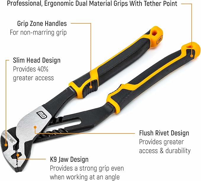 Gearwrench 6-Piece Pitbull Dual Material Mixed Plier Set - 82204C