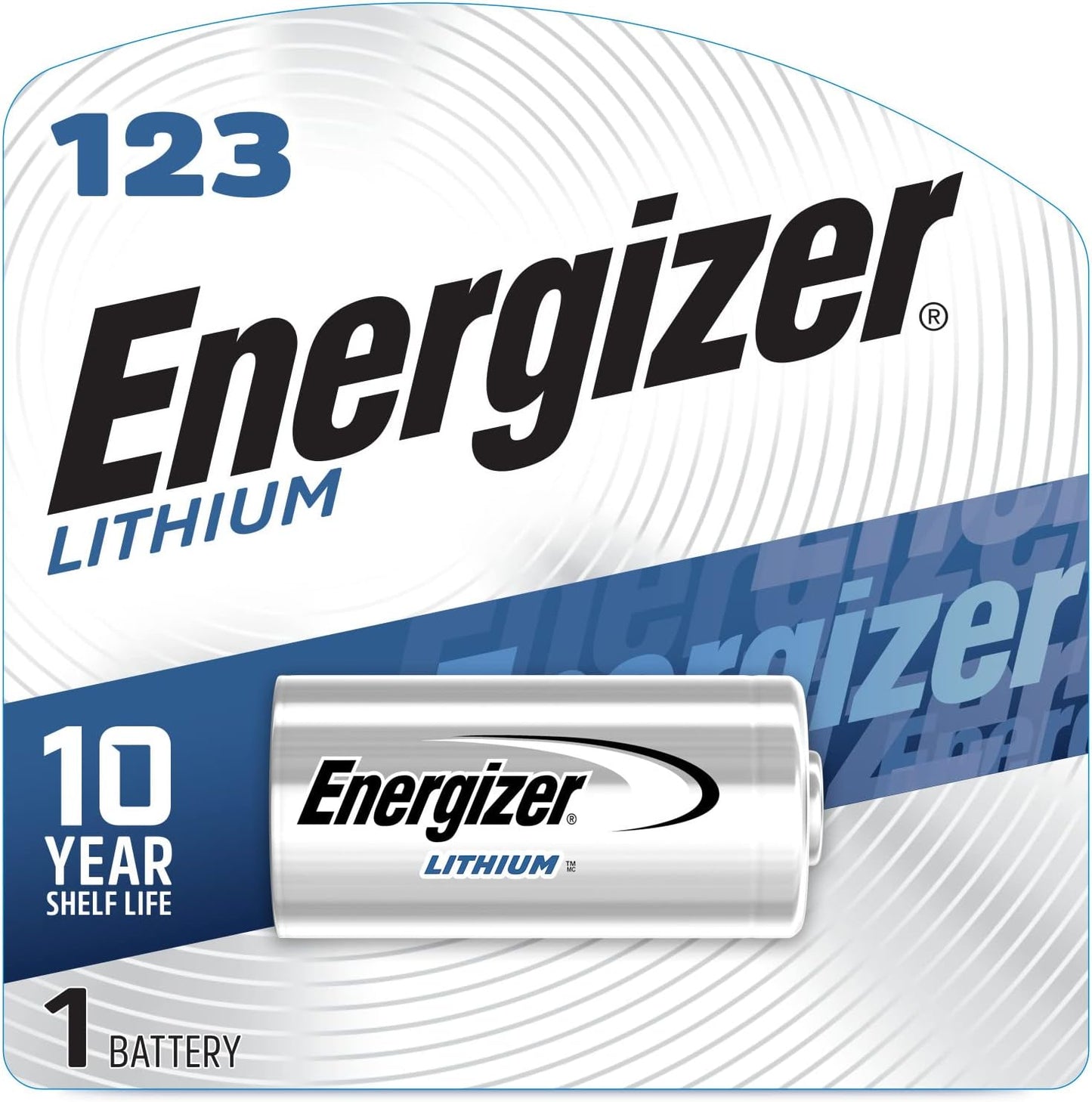Energizer 123 Lithium Batteries (1 Pack) 3V Photo Batteries