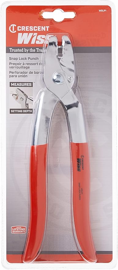 Apex Tool Group Mfr. Wslp1 Wiss, Snap Lock Punch, 11", Vinyl And Aluminum Siding, Plastic Skirting