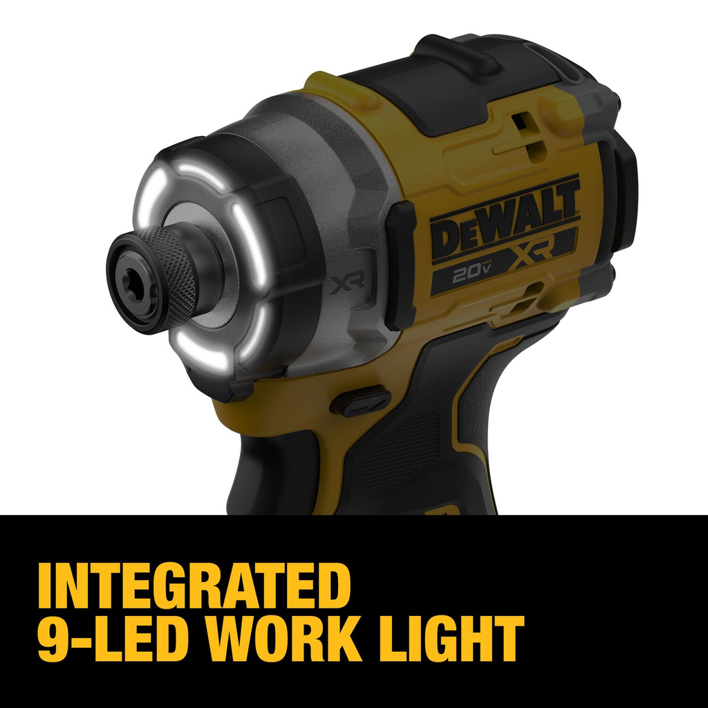DEWALT 20V MAX* XR 3-Speed 1/4" High Torque Impact Driver (Tool Only)