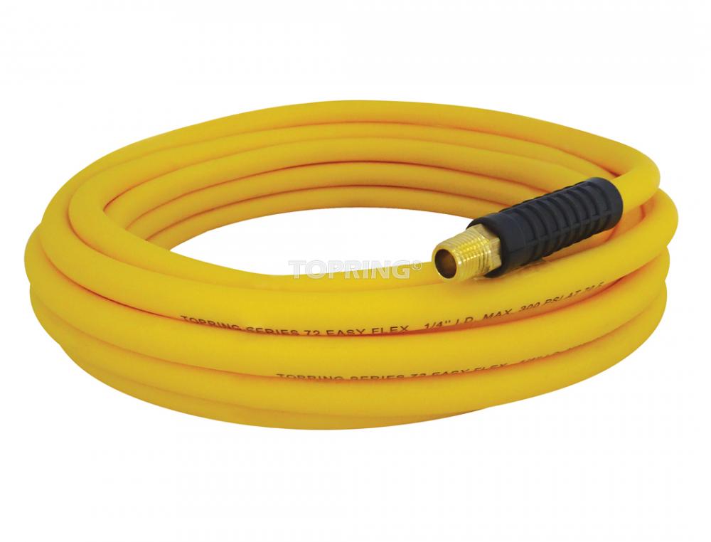 Tuyau en polymère avec un diamètre intérieur de 3/8 et une longueur de 50 pieds 1/4 (M) NPT jaune, modèle Easyflex premium
