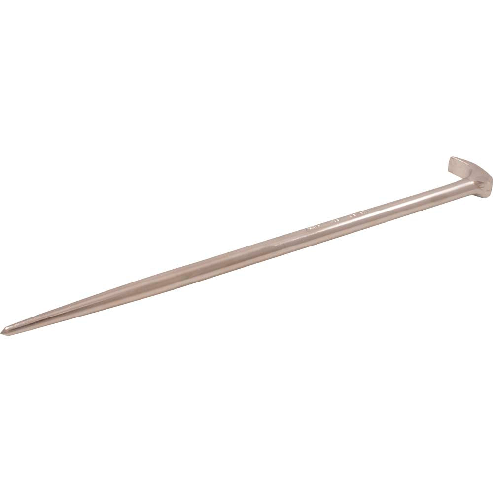 11-Inch Rolling Head Pry Bar with Nickel Finish