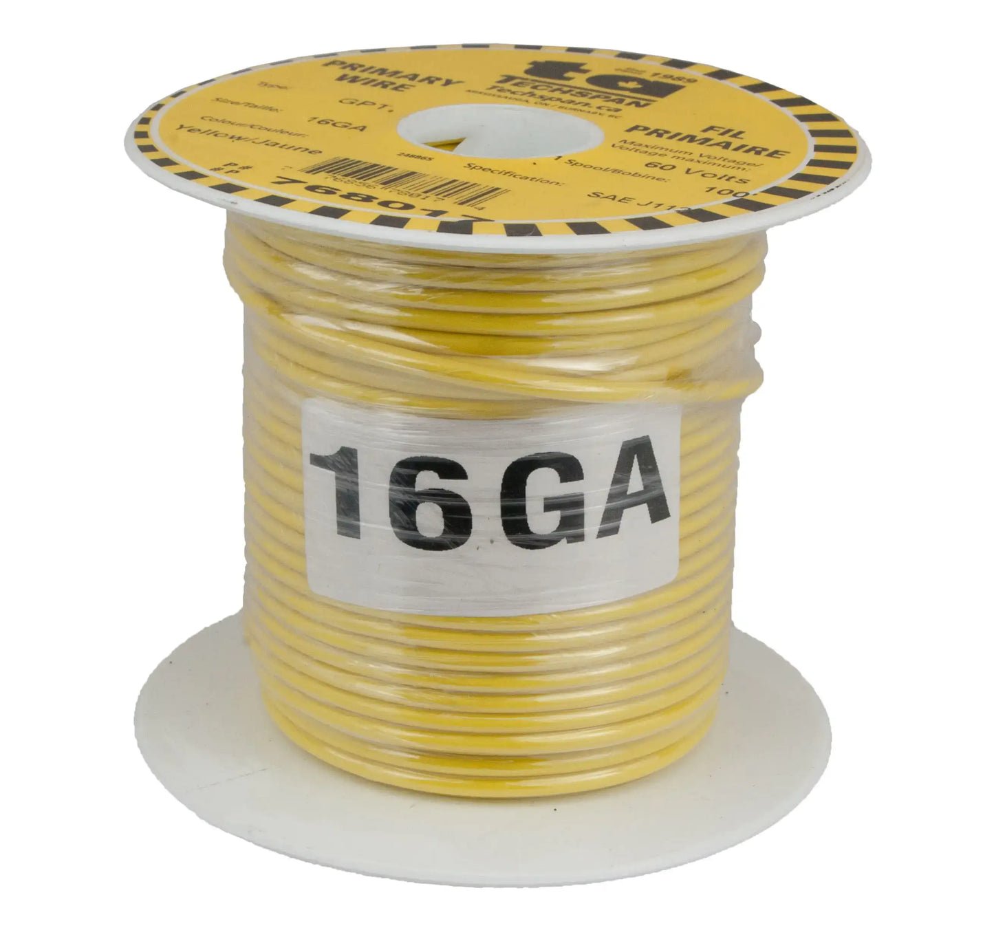 Fil primaire TUG ( Thermoplastique à usage général ) 16ga 100pi jaune