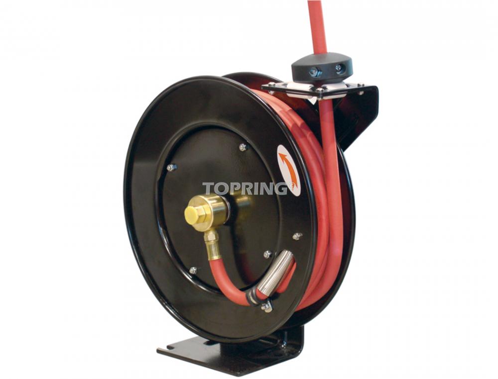 Hose Reel With 1/2 I.D. 50 ft. Rubber Hose, Topreel Model with Superflex Hose