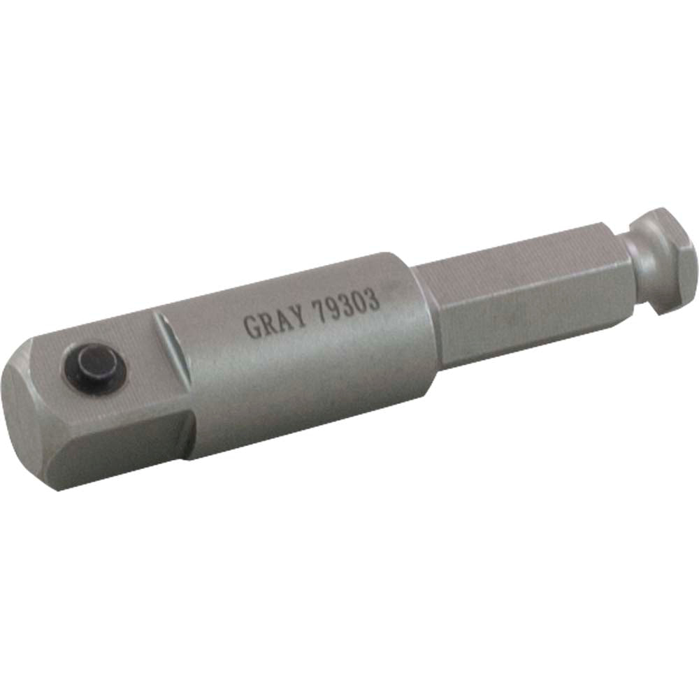 3-Inch Hex Drive Extension, 7/16-Inch Hex to 1/2-Inch Square Drive