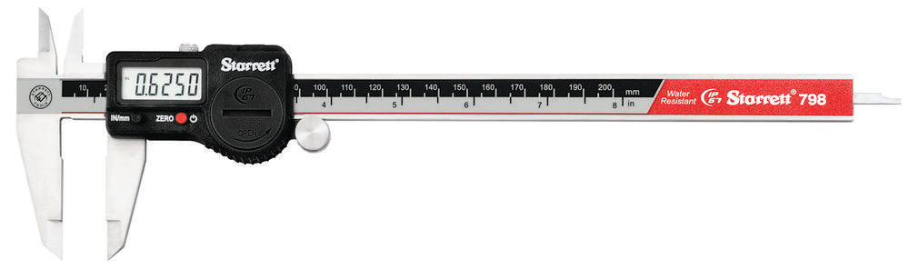 Pied à coulisse électronique en acier inoxydable Sortie SPC 0,0005"/0,01 mm Résolution 0-8"/0-200 mm Plage de mesure