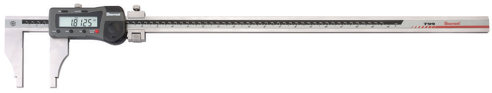 Pied à coulisse électronique en acier inoxydable, résolution 0,0005"/0,01 mm, plage de mesure 0-24"/0-600 mm