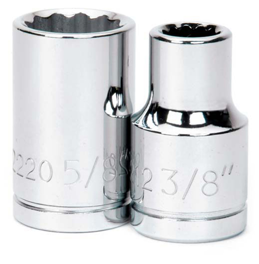 Douille Peu Profonde SAE 1-3/8" à 6 pans pour Clé à Cliquet, 1/2 po