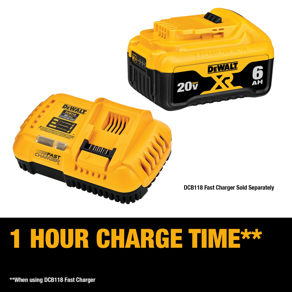 DEWALT 20V MAX* Battery, Premium 6.0Ah Double Pack