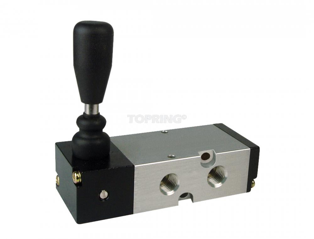 Valve manuelle à mannette à détente 5/2 voies 1/4 (F) NPT, modèle Maxpro