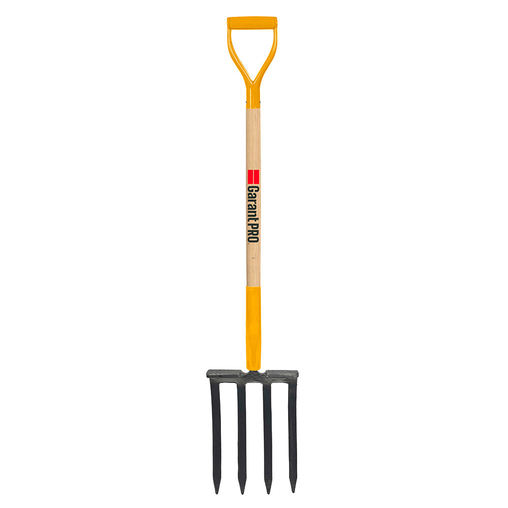 Fourche à bêcher, 4 dents/11", manche bois, dh, Garant Pro