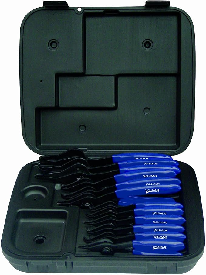 Jeu de 12 pinces combinées pour anneaux élastiques internes et externes
