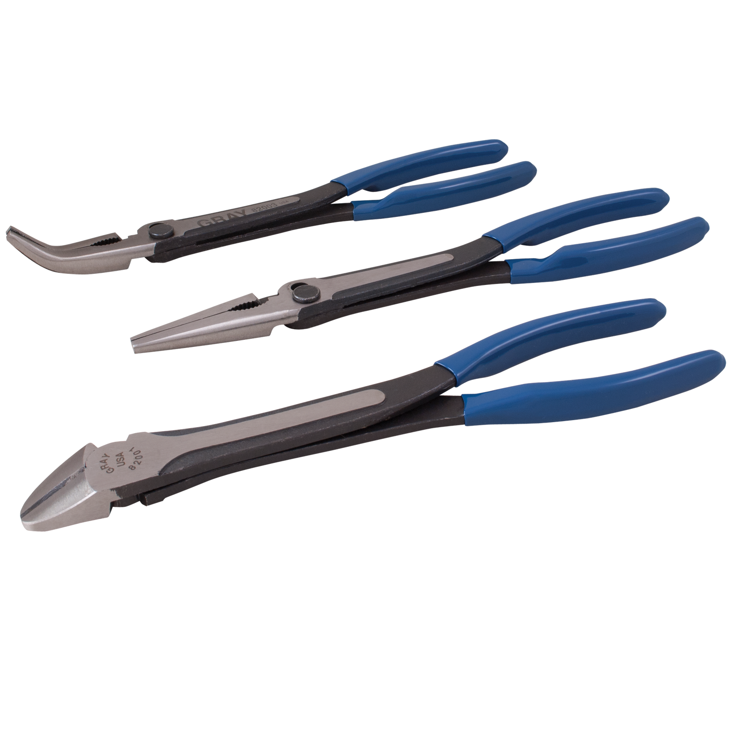 Heavy-Duty Long Reach Plier Set - 3 Pieces