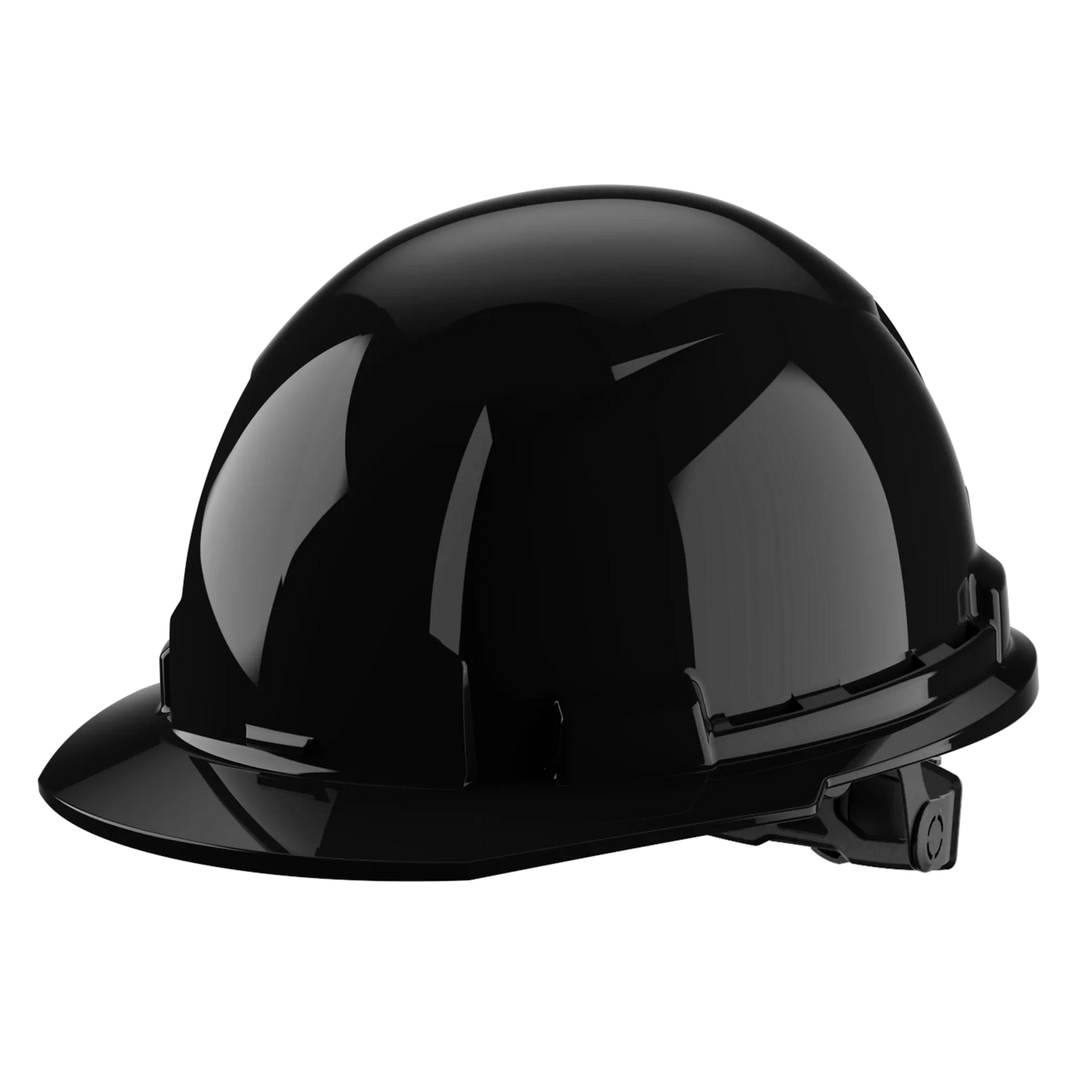 Bolt™ Front Brim Hard Hat White/6pt Ratcheting Suspension - Type 1, Class e, Black