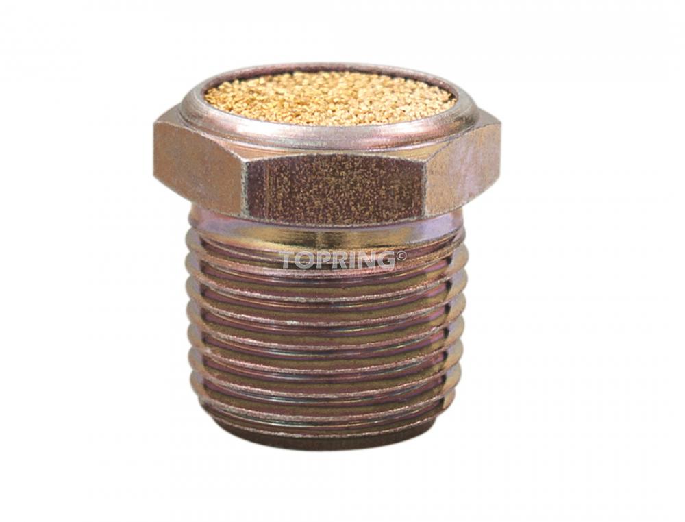 Silencieux pneumatique en laiton 1/4 (M) NPT de 14.3 mm