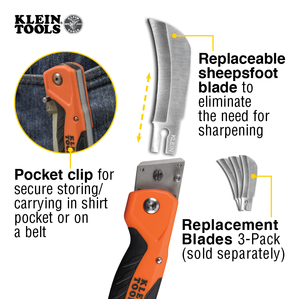 Cable Skinning Utility Knife Replaceable Blade