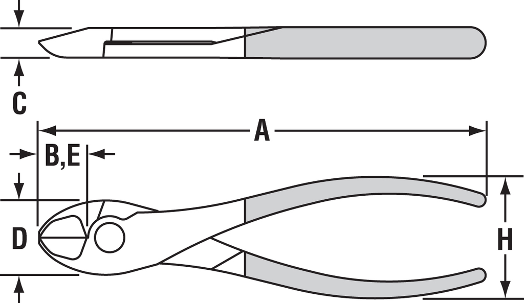 7" HL Diag Cutting Plier, Lap XLT™