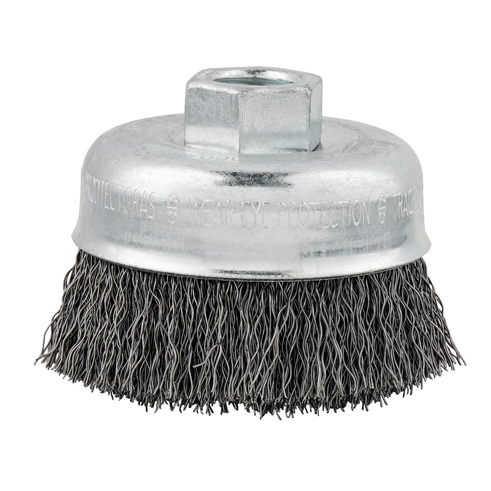 3 In Carbon Steel Crimped Wire Cup Brush