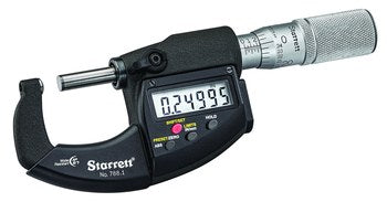 Micromètre numérique en carbure Starrett - 788.1MEXFL