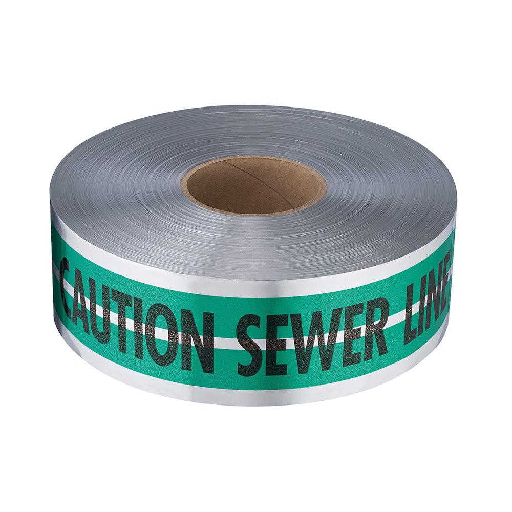 Empire® Magnatec® Premium Detectable Tape-sewer Line, 2"X1000', 6/pk