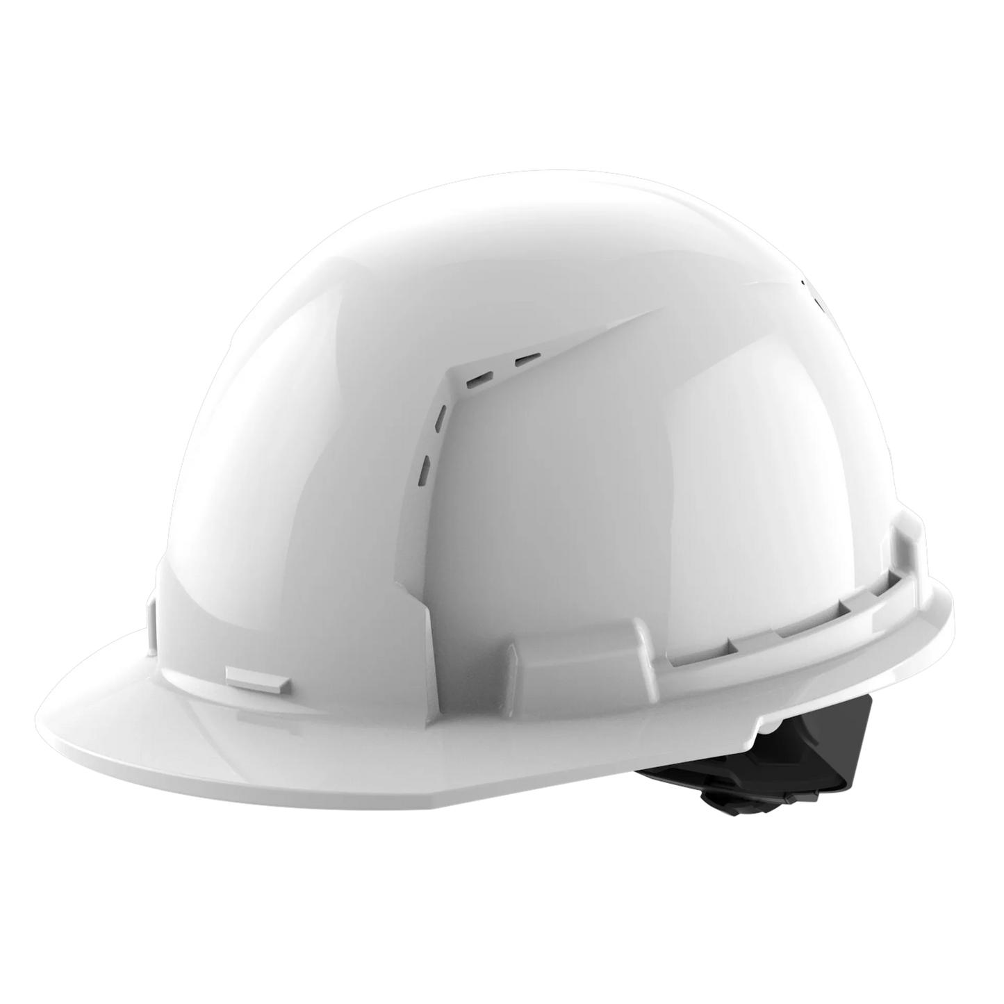 Bolt™ Front Brim Hard Hat White/4pt Ratcheting Suspension, Vented - Type 1, Class e, White