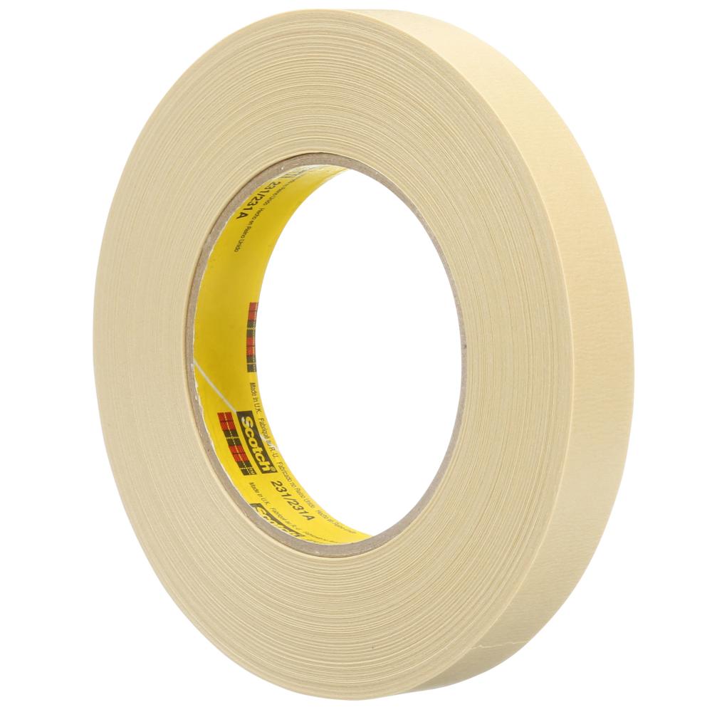 Ruban de masquage de peinture Scotch®, 231/231A, beige, 18 mm x 55 m (0,71 po x 60 vg), 48 rouleaux par boîte