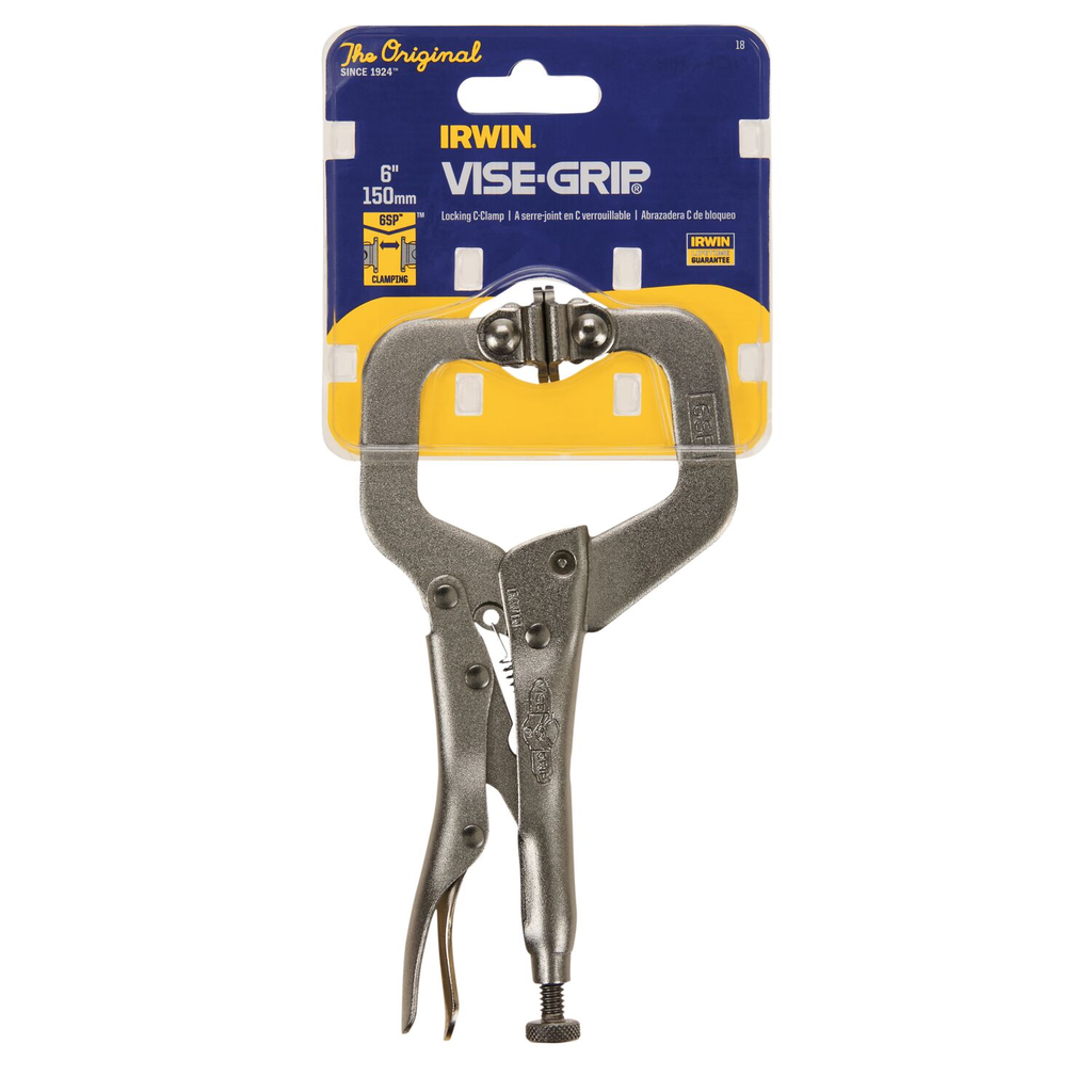 IRWIN Vise-Grip C Clamp Locking With Swivel Pads 2-Inch