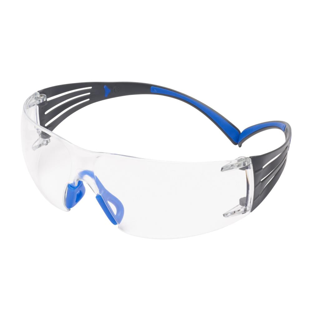 Lunettes de protection 3M™ SecureFit™ série 400, SF401SGAF-BLU, verres antibuée transparents Scotchgard™