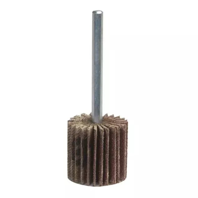 Roue à lamelles montée Metalite - Oxyde d'aluminium, grain 60, diamètre de roue 1-3/8 po, largeur de roue 5/8 po