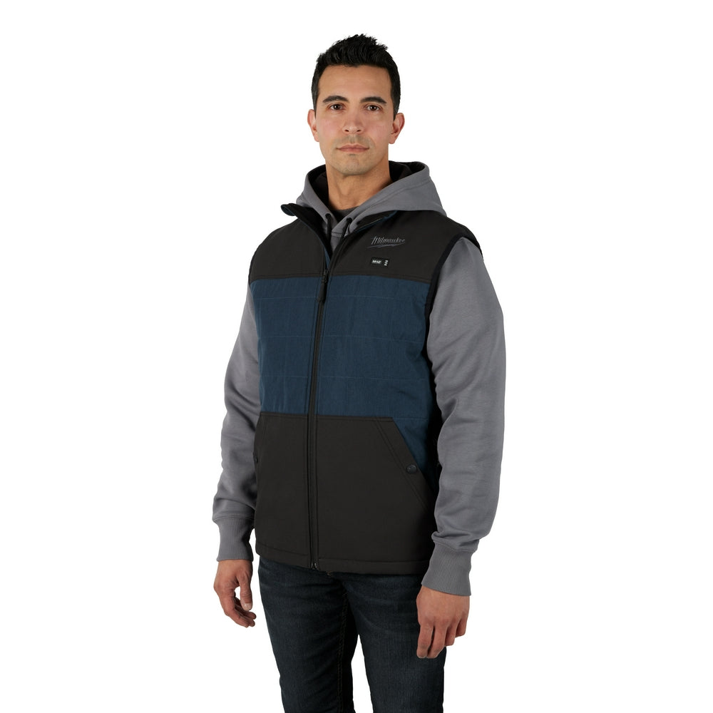 M12™ Heated Axis™ Vest Only, Blue, Sz: L