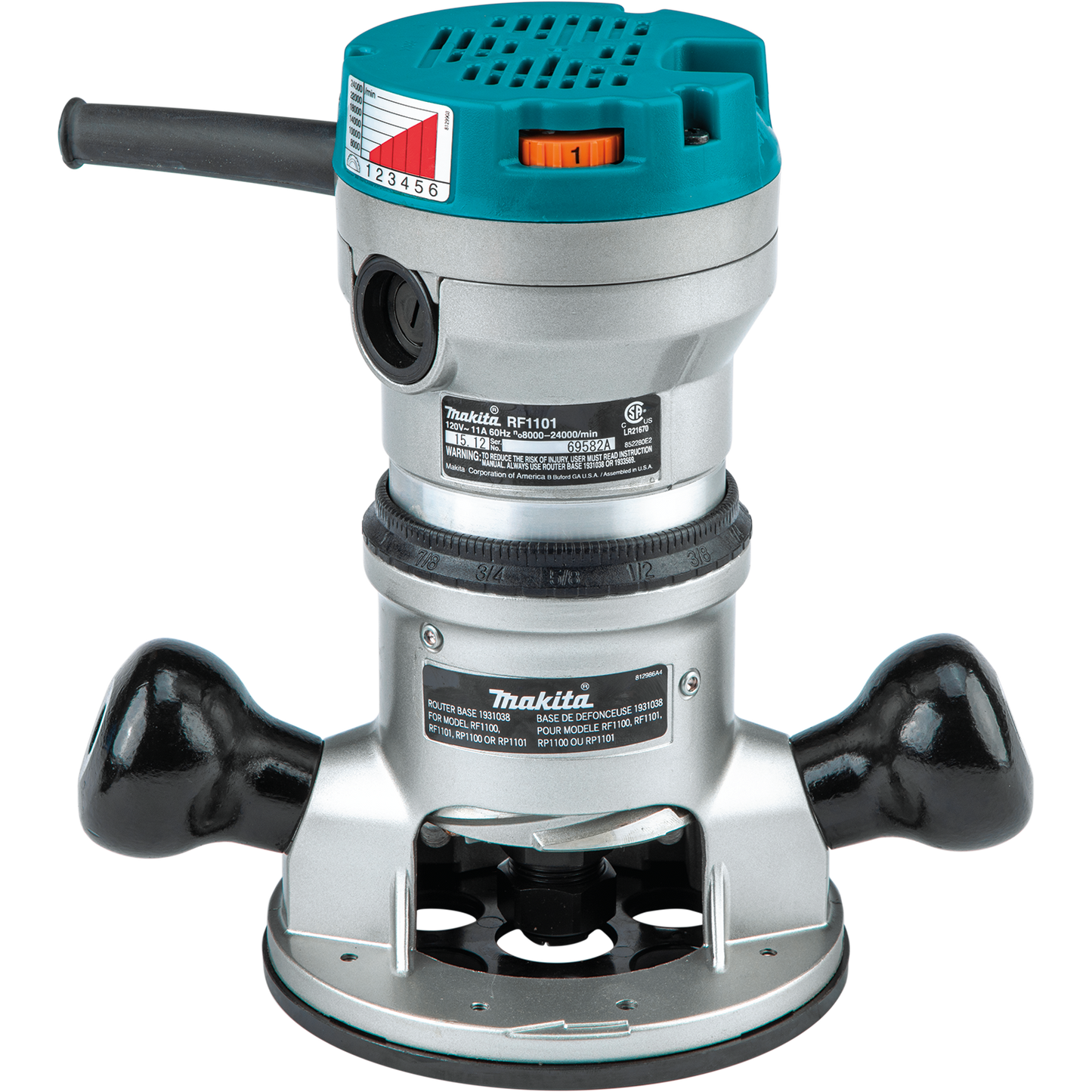 Routeur de 2-1/4 CV pour l'enlèvement de matière de précision