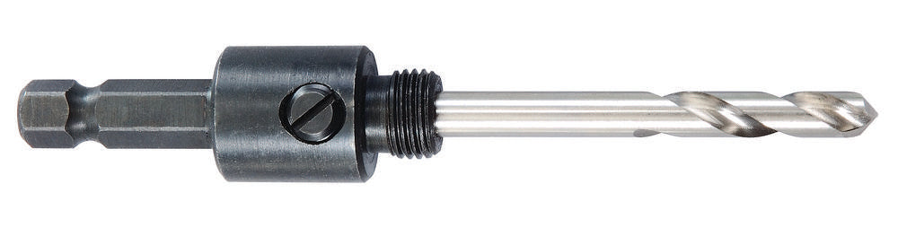 Hole Saw Arbor With HSS Pilot Drill Fits Hole Saw Dia. 9/16" - 1-3/16", 11/32" Hex Shank