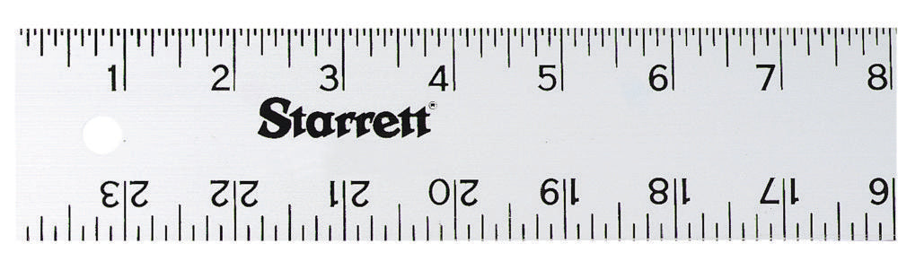 Straight Edge Aluminum Rule 24" English