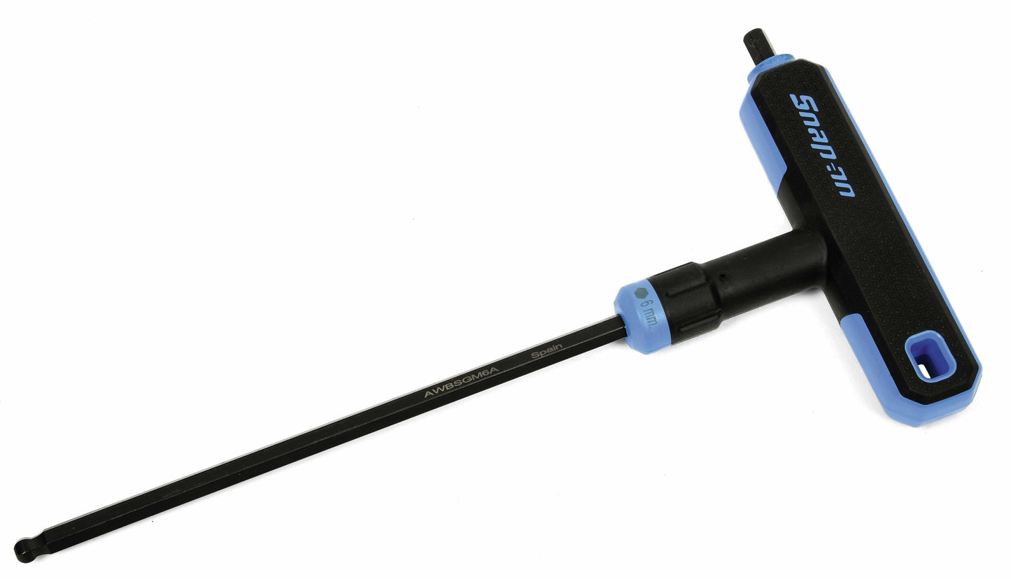 Clé hexagonale mixte à tête sphérique métrique en T/en L de 6 mm