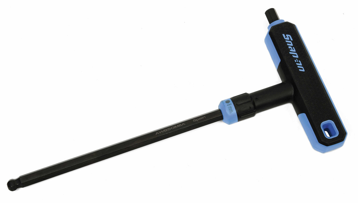 Clé hexagonale mixte à tête sphérique métrique en T/en L de 8 mm